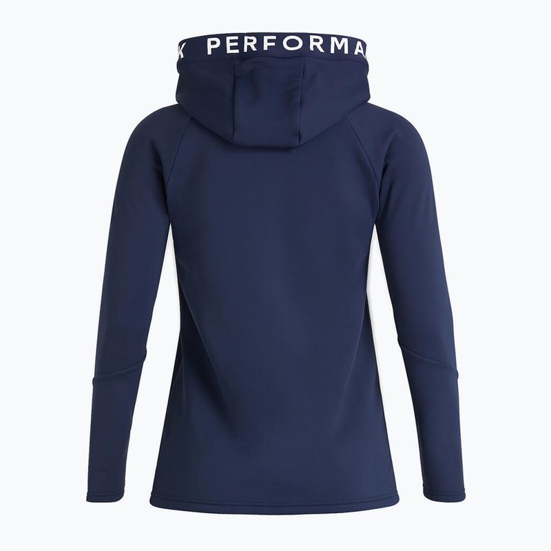 Damen-Trekking-Sweatshirt Performance Rider Zip Hood navy blau G78834010 2