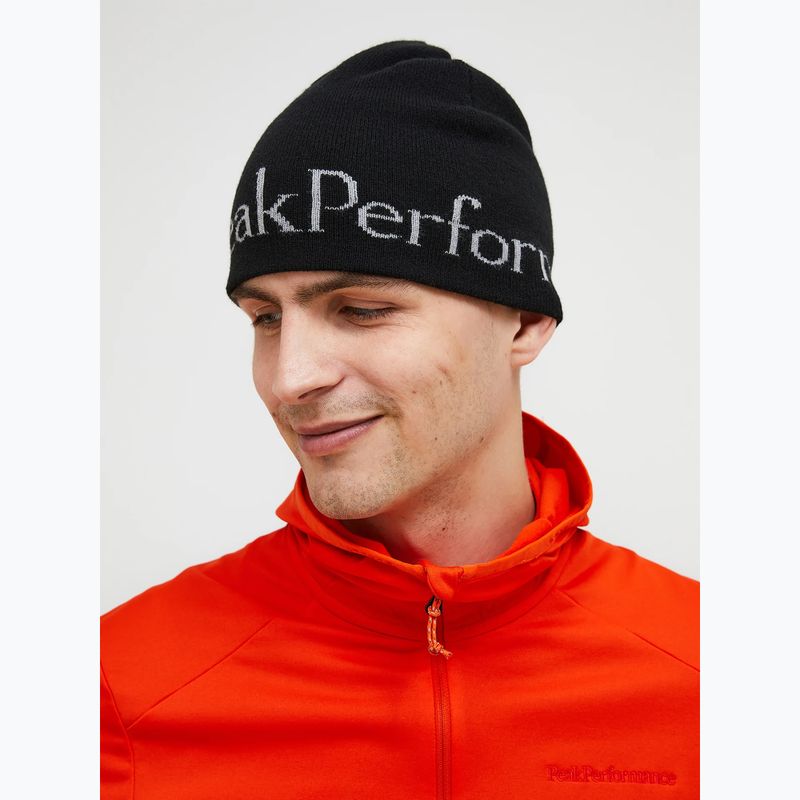 Wintermütze Peak Performance PP schwarz/it grau 2