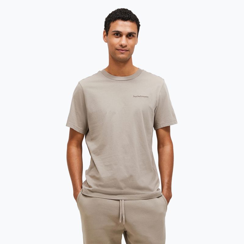 Shirt Herren Peak Performance Original Small Logo Tee avid beige