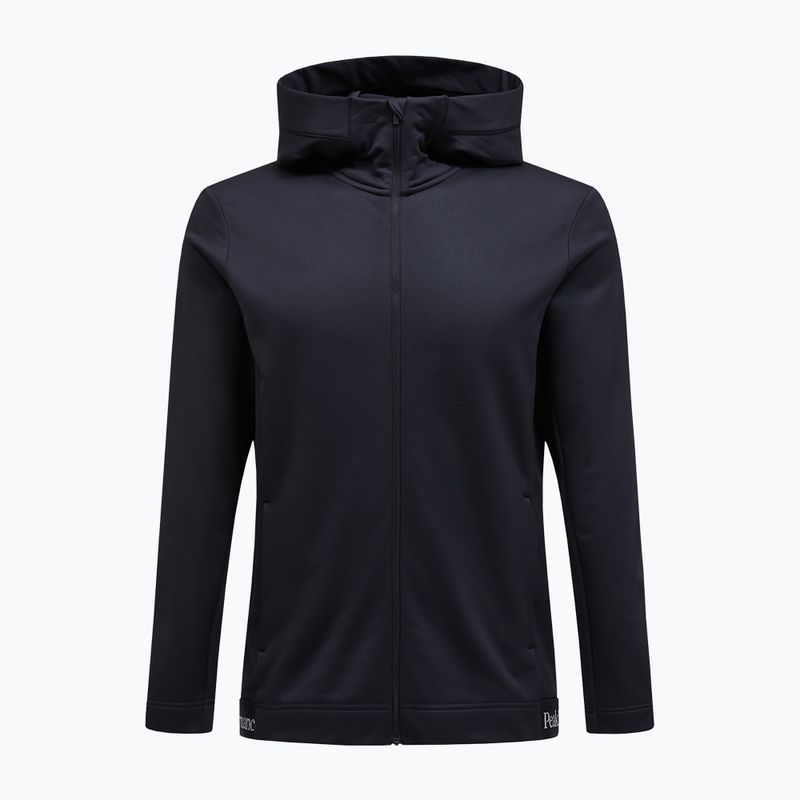 Herren Peak Performance Rider Tech Zip Hood Trekking Sweatshirt schwarz