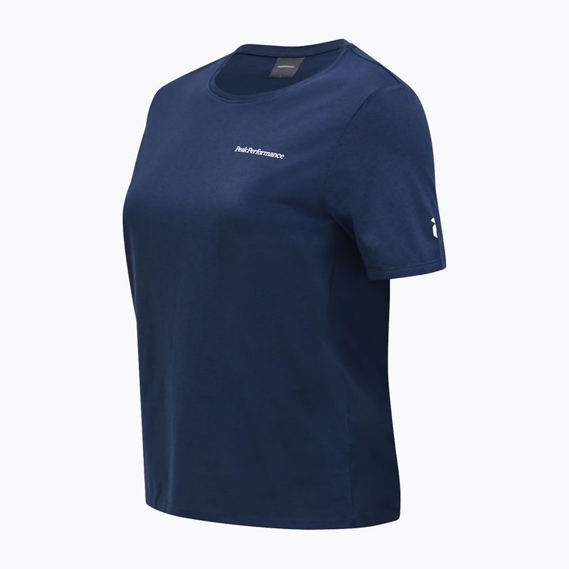 Peak Performance Damen Explore Logo blau Schatten T-Shirt 5