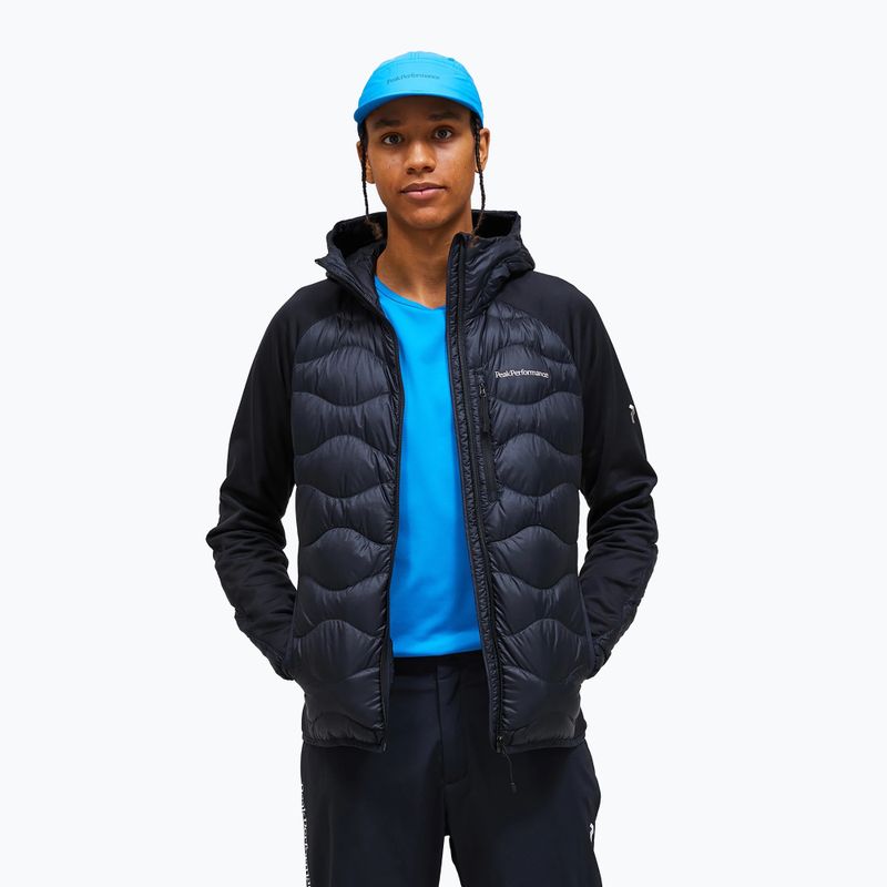 Herren-Hybridjacke Peak Performance Helium Down Hybrid black