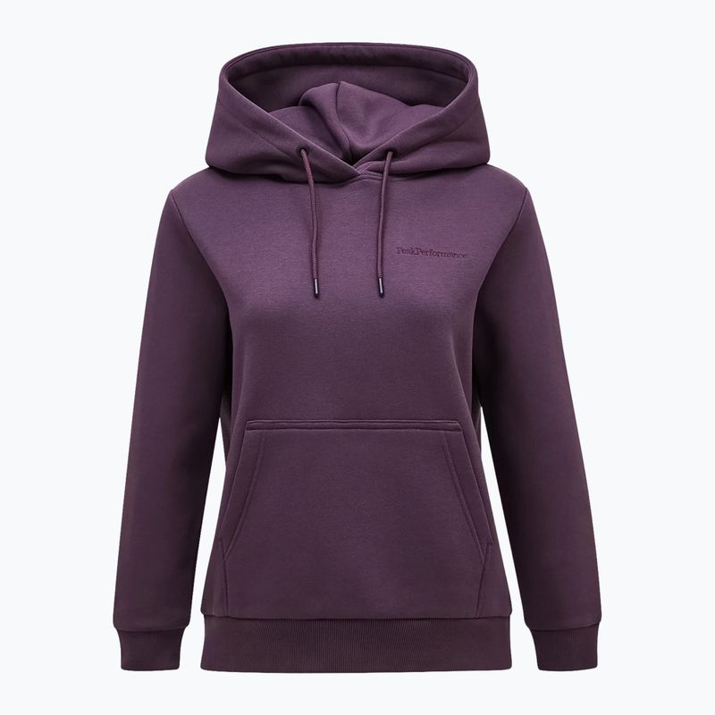 Damen Sweatshirt Hoodie Pullover Peak Performance Original Small Logo Hood mystic purple 3