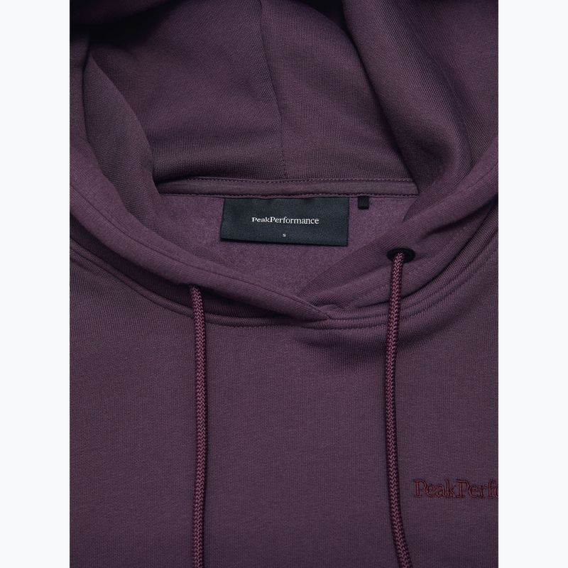 Damen Sweatshirt Hoodie Pullover Peak Performance Original Small Logo Hood mystic purple 6