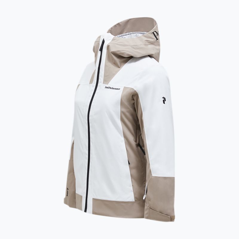 Damen-Skijacke Peak Performance Rider Tech Insulated off white 3