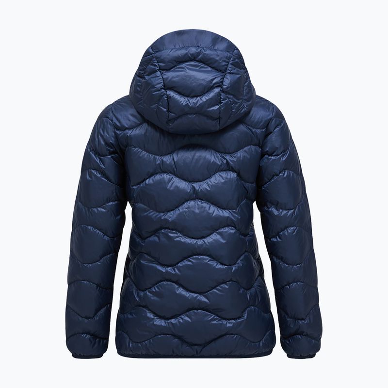 Damen-Daunenjacke Peak Performance Helium Down Hood blue shadow 5