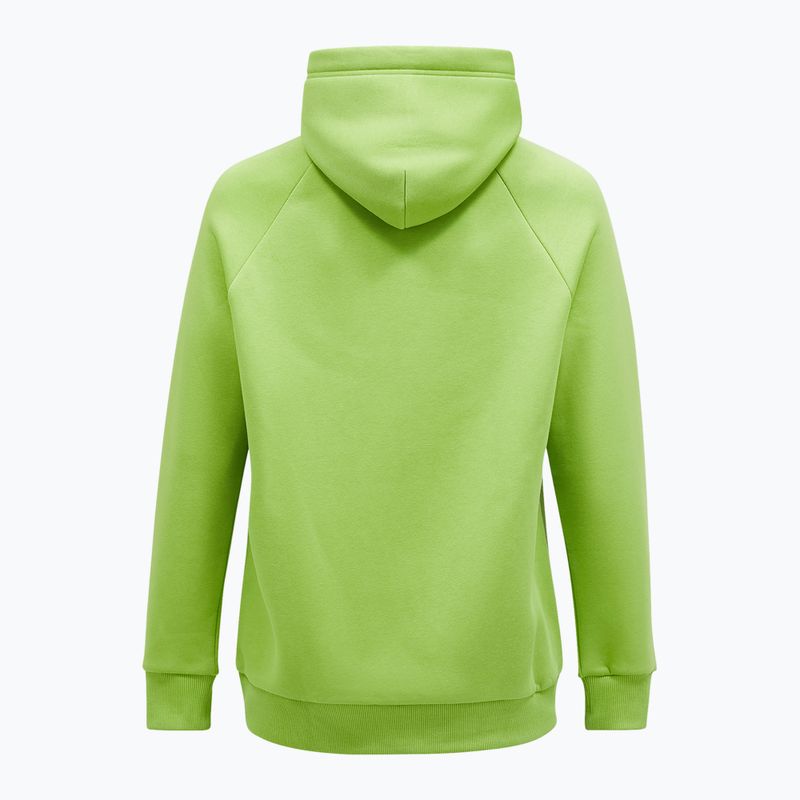 Sweatshrit Hoodie Herren Peak Performance Original Hood stand out green 4