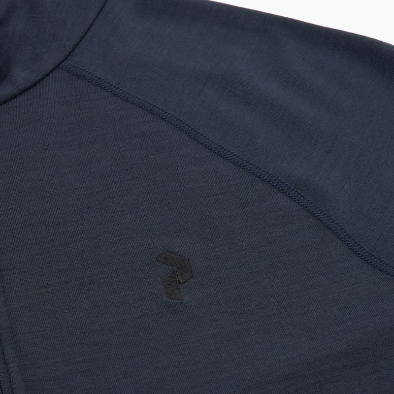 Herren-Thermoaktivshirt Peak Performance Magic Half Zip blue shadow 3