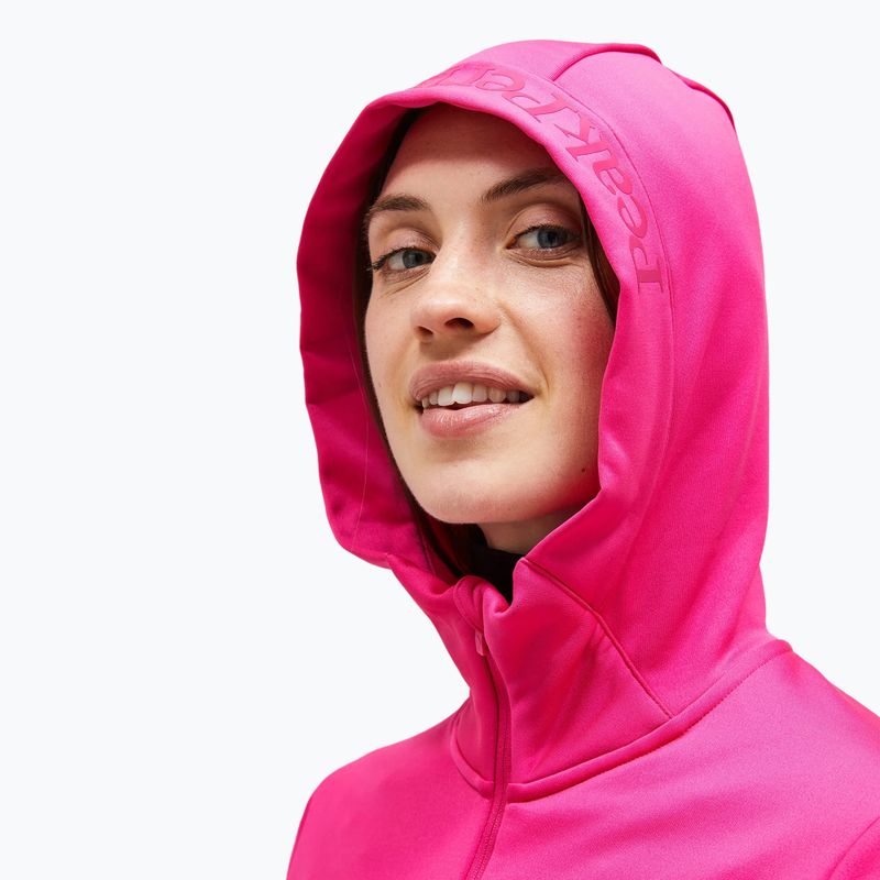 Damen Sweatshirt Hoodie Pullover Peak Performance Rider Tech Zip Hood beetroot purple 4