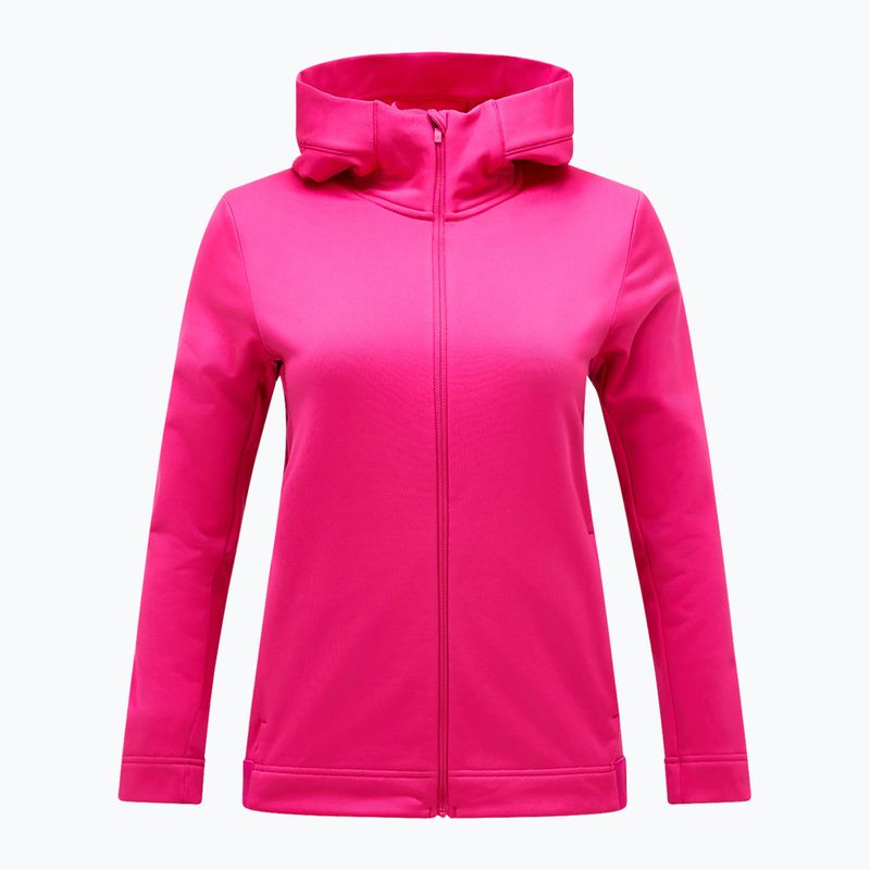 Damen Sweatshirt Hoodie Pullover Peak Performance Rider Tech Zip Hood beetroot purple 5