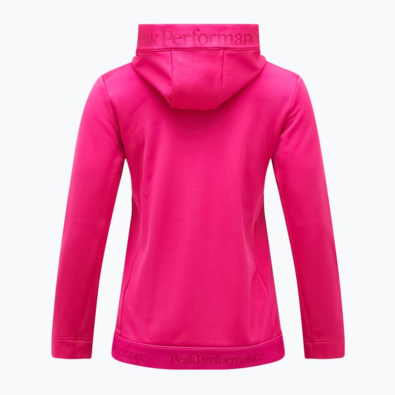 Damen Sweatshirt Hoodie Pullover Peak Performance Rider Tech Zip Hood beetroot purple 6