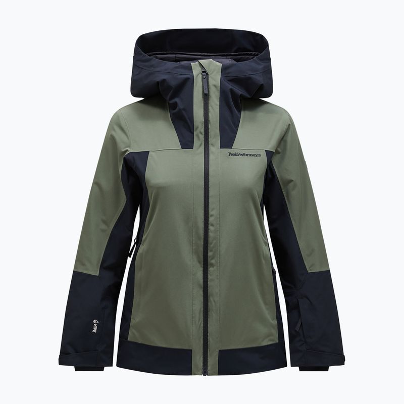 Damen-Skijacke Peak Performance Rider Tech Insulated Tannennadel