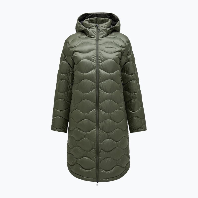 Damen-Daunenmantel Peak Performance Helium Down Coat pine needle/olive extreme 7