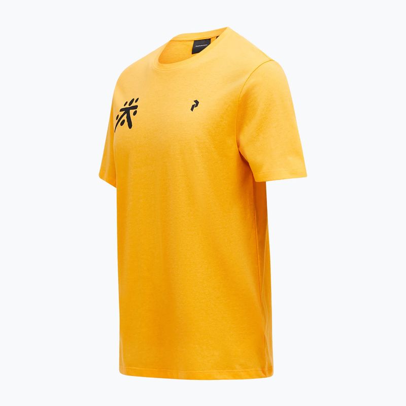 Herren Peak Performance Explore T-shirt Grafik blazing orange 5