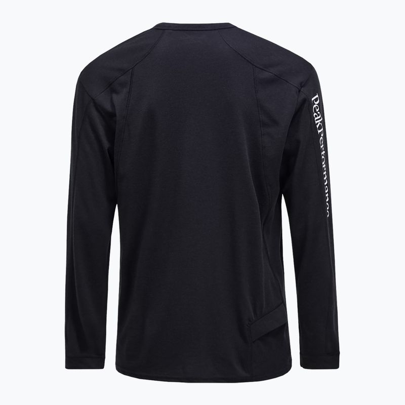 Men's Peak Performance Trail Wollmischung Longsleeve schwarz 2