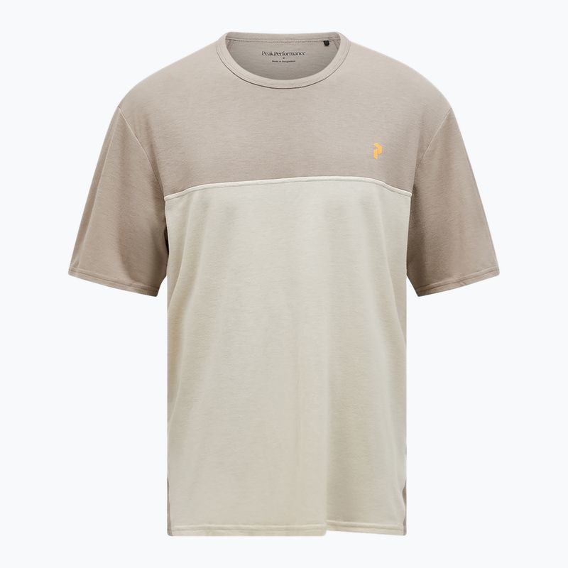 Herren Peak Performance Trail Wool Blend T-Shirt avid beige/sand fog