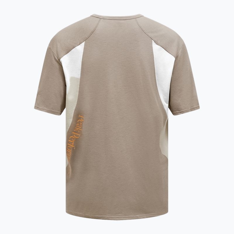 Herren Peak Performance Trail Wool Blend T-Shirt avid beige/sand fog 2