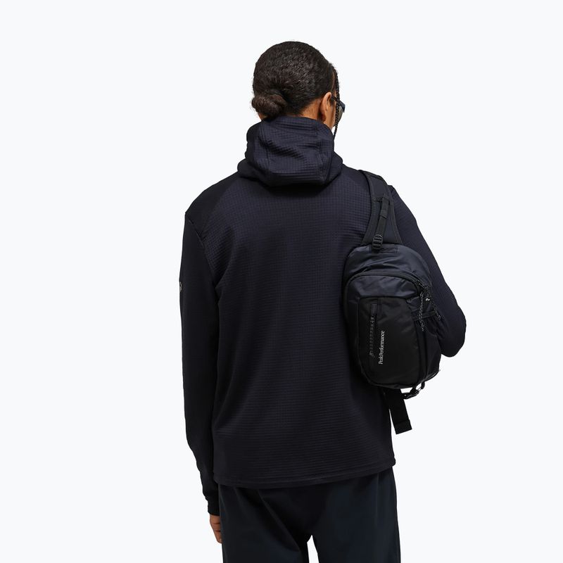 Fleecejacke für Herren Peak Performance Trail Polartec Power Grid Half Zip Hood black 2