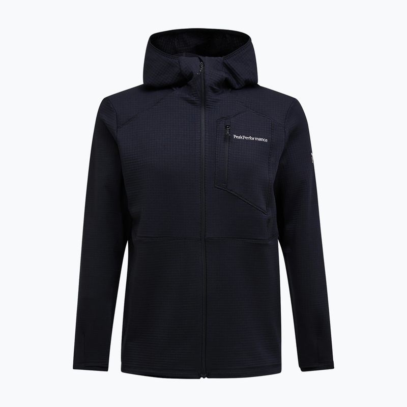 Fleecejacke für Herren Peak Performance Trail Polartec Power Grid Half Zip Hood black 4