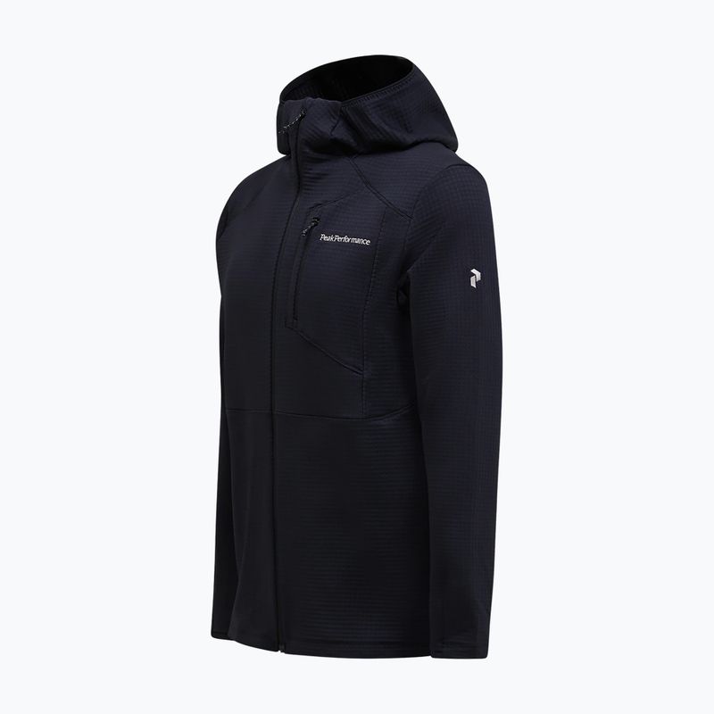 Fleecejacke für Herren Peak Performance Trail Polartec Power Grid Half Zip Hood black 6