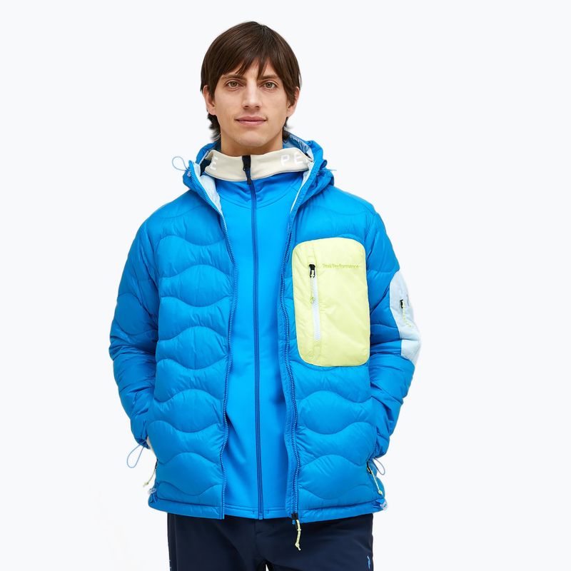 Herren Peak Performance Helium Utility Down Jacket Brillantblau/Wolke/Sonne abenteuerlich 3