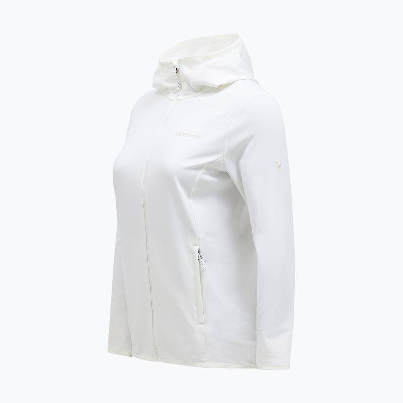 Damen-Trekkingsweatshirt Peak Performance Light Zip Hood off white 5