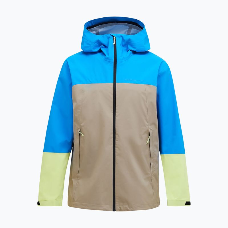 Men's Peak Performance Trail Hipe Shell Jacket leuchtend blau/beige/ sonnig 5