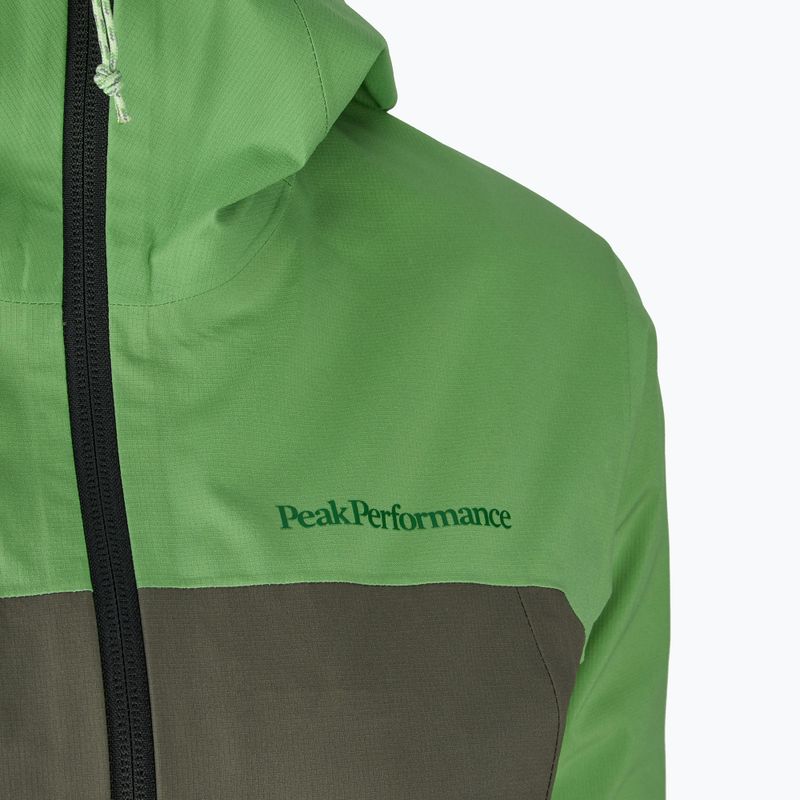 Women's Peak Performance Trail Hipe Shell Jacke Pfefferminz/Kiefernnadel/vivid regen Jacke 3