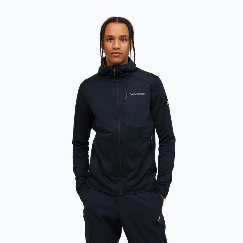 Peak Performance Utility Light Zip Sweatshirt schwarz/schwarz