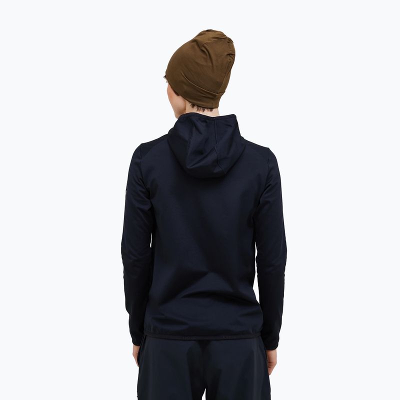 Damen-Trekkingsweatshirt Peak Performance Light Zip Hood black 2