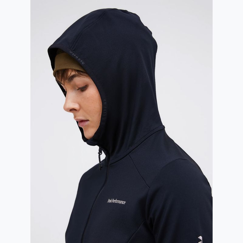 Damen-Trekkingsweatshirt Peak Performance Light Zip Hood black 3