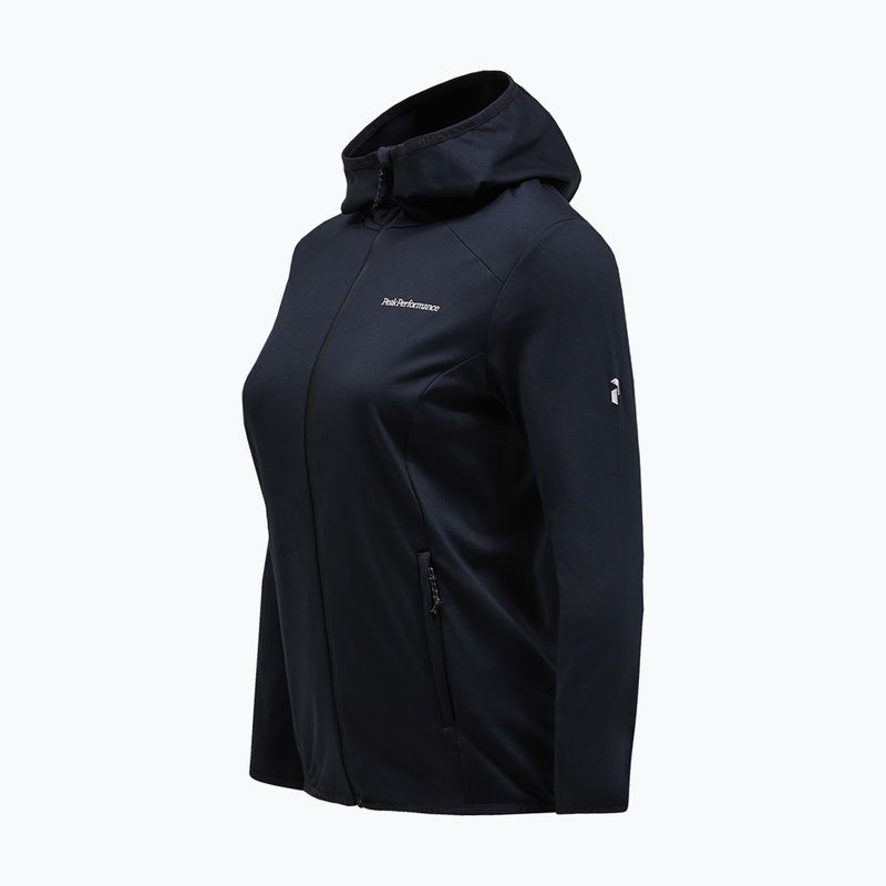 Damen-Trekkingsweatshirt Peak Performance Light Zip Hood black 6