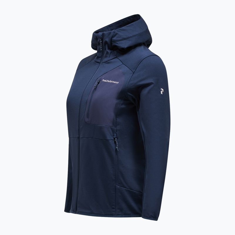 Frauen Peak Performance Utility Light Zip blau Schatten Sweatshirt 3