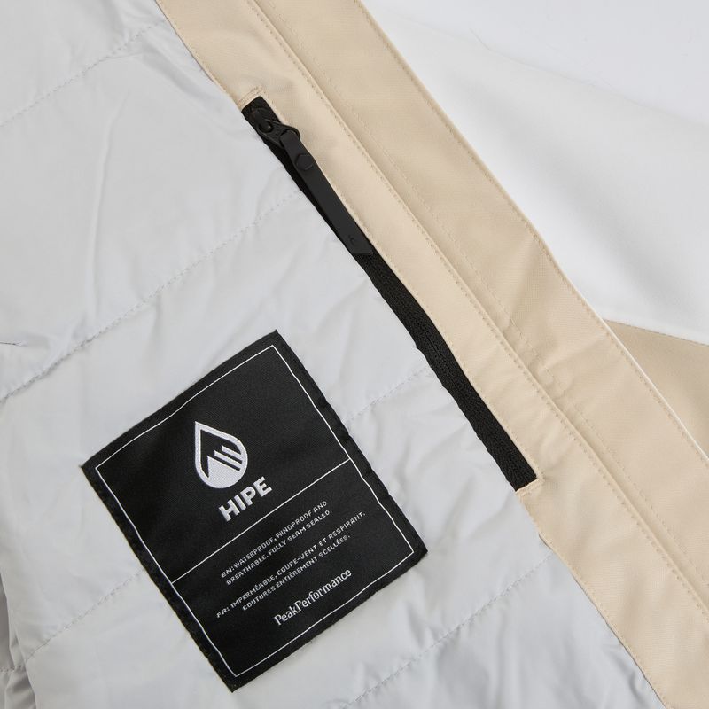 Damen-Skijacke Perak Performance Rider Tech Isoliert Sand Fog/Off White 5