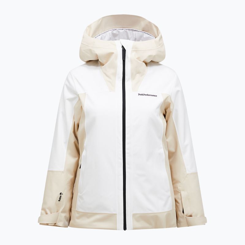Damen-Skijacke Perak Performance Rider Tech Isoliert Sand Fog/Off White 6