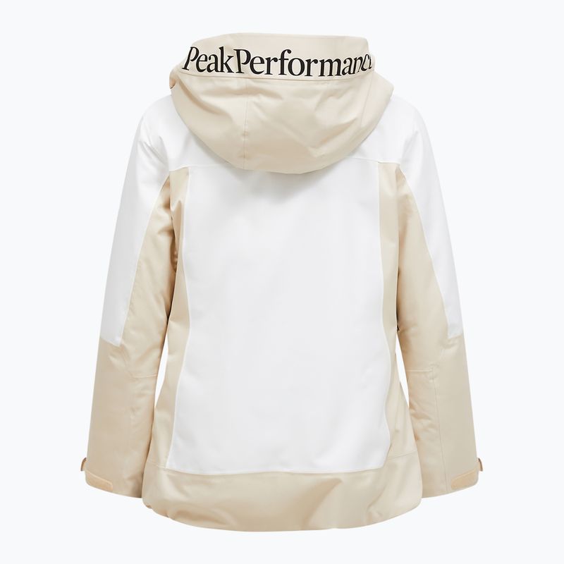Damen-Skijacke Perak Performance Rider Tech Isoliert Sand Fog/Off White 7