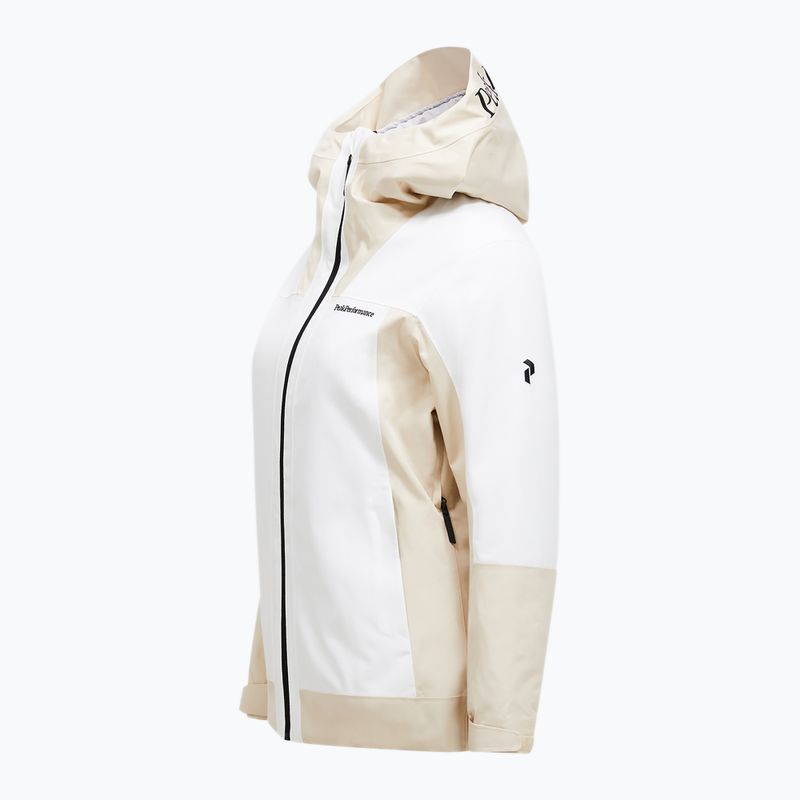 Damen-Skijacke Perak Performance Rider Tech Isoliert Sand Fog/Off White 8