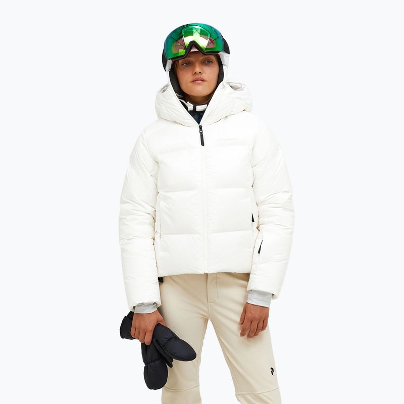 Damen-Skijacke Peak Performance Glissade Down off white