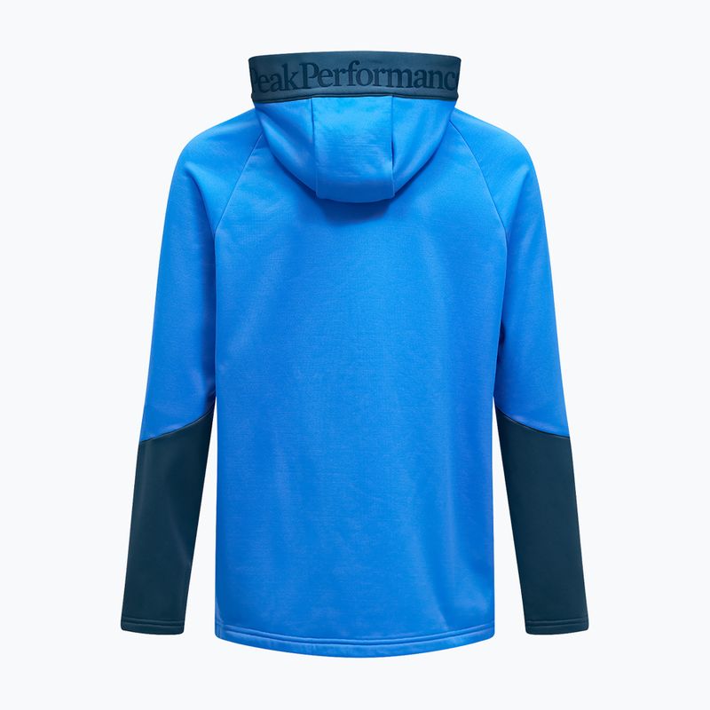 Herrenpullover Peak Performance Rider Essentials Zip Hood Azure Ascent/Mountain Lake 2