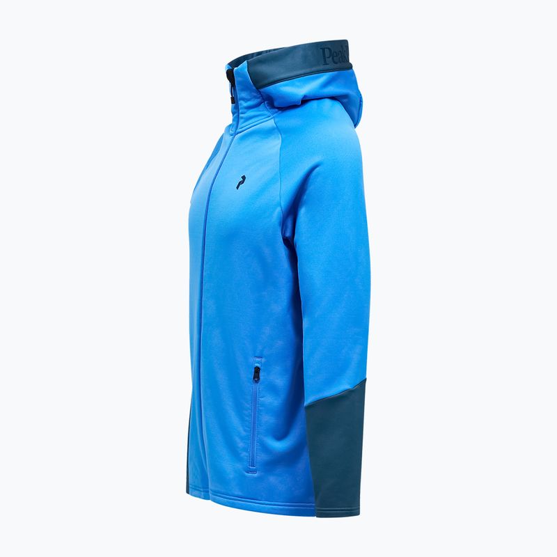 Herrenpullover Peak Performance Rider Essentials Zip Hood Azure Ascent/Mountain Lake 3