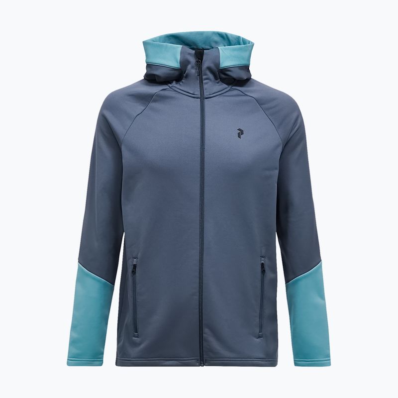 Herrenpullover Peak Performance Rider Essentials Zip Hood Mountain Mist/Deluded Vision