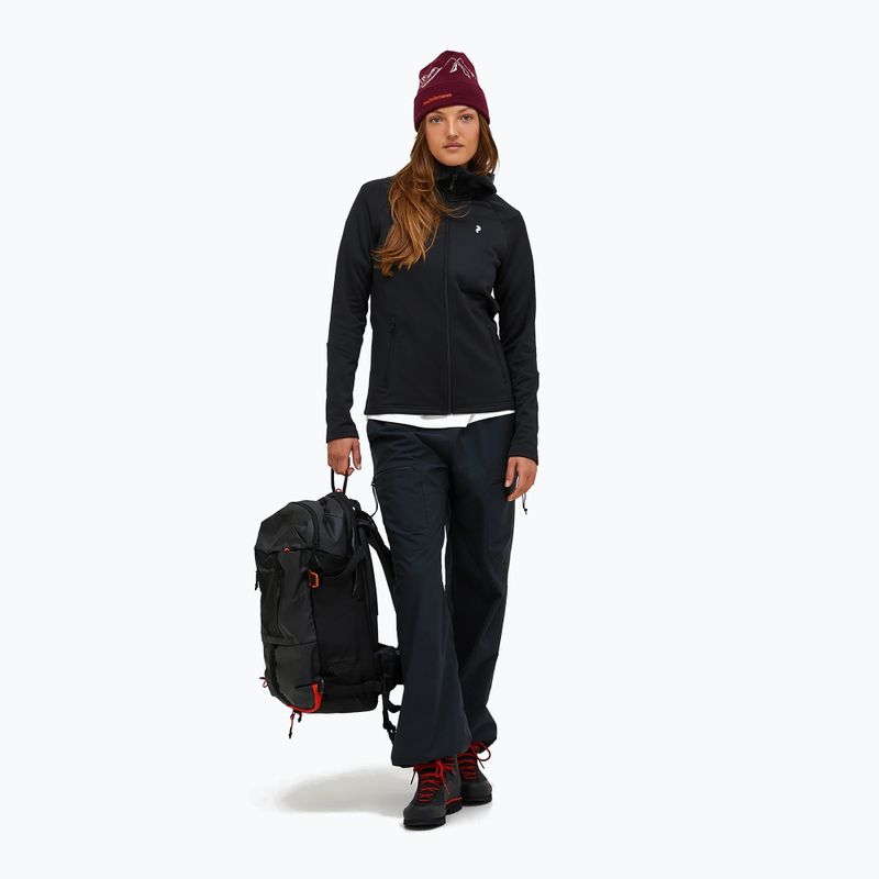 Damen Kapuzenjacke Peak Performance Rider Essentials Zip Hood black/black 2