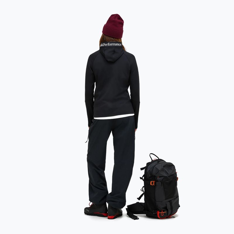 Damen Kapuzenjacke Peak Performance Rider Essentials Zip Hood black/black 3
