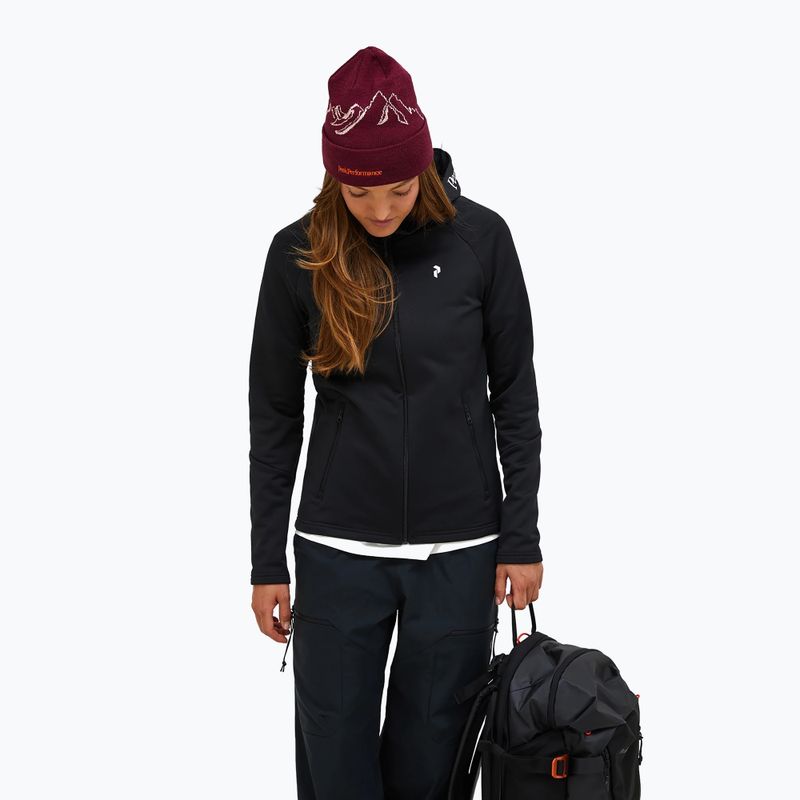 Damen Kapuzenjacke Peak Performance Rider Essentials Zip Hood black/black 4