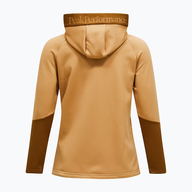 Damenpullover Peak Performance Rider Essentials Zip Hood Sierra Sand/Earthy Summit 2