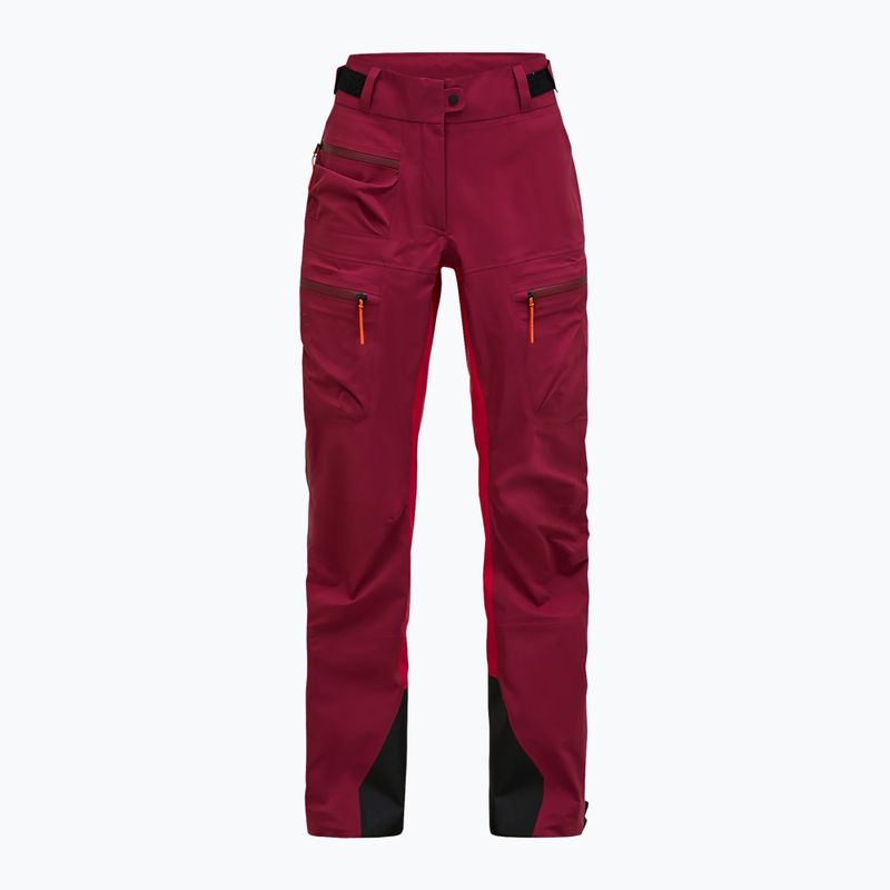 Damen Skihose Peak Performance Vislight GTX C-Knit 3L vertical zenith/tech burgundy 6
