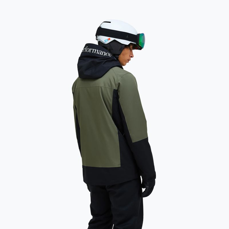 Herren-Skijacke Peak Performance Rider Tech Insulated pine needle/black 3