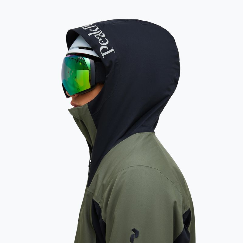Herren-Skijacke Peak Performance Rider Tech Insulated pine needle/black 4