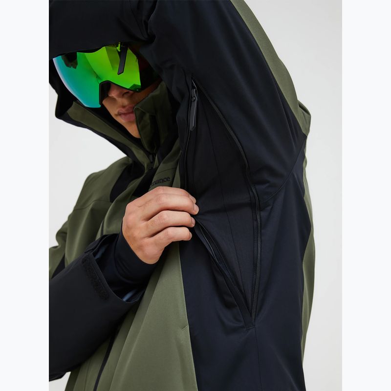 Herren-Skijacke Peak Performance Rider Tech Insulated pine needle/black 5