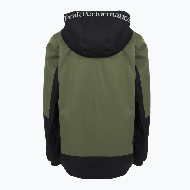 Herren-Skijacke Peak Performance Rider Tech Insulated pine needle/black 2